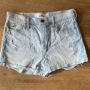 Hollister Blue Jeans Shorts Distressed Vintage Style
W28